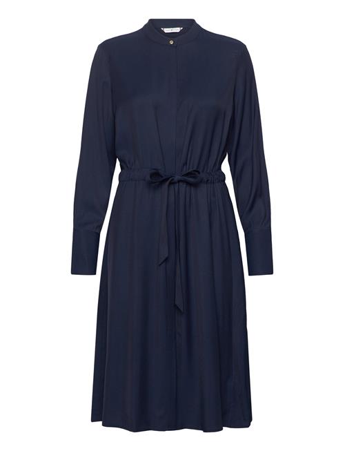 Soft Vis Colarless Shirt Dress Tommy Hilfiger Navy