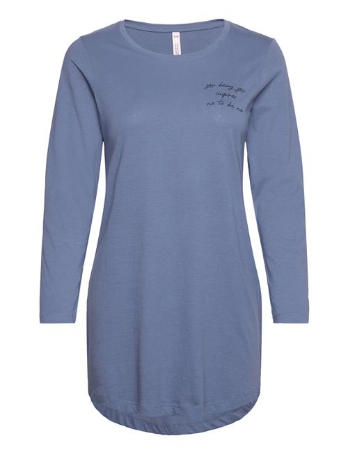 Hunkemöller Nightie Ls Original Hunkemöller Blue