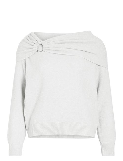 Vila Vikenya L/S Off Shoulder Knit Top/Ka Vila White