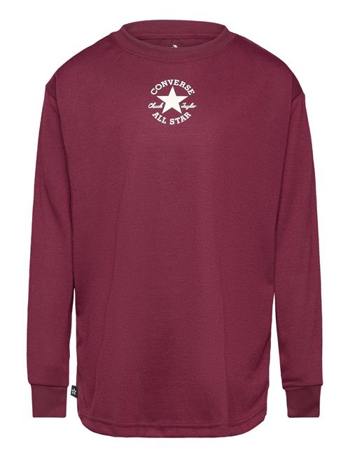 Converse Lk-L/S Knit Top Converse Burgundy