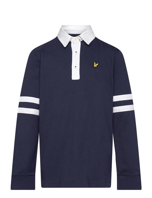 Applique Embroidery Rugby Shirt Lyle & Scott Navy