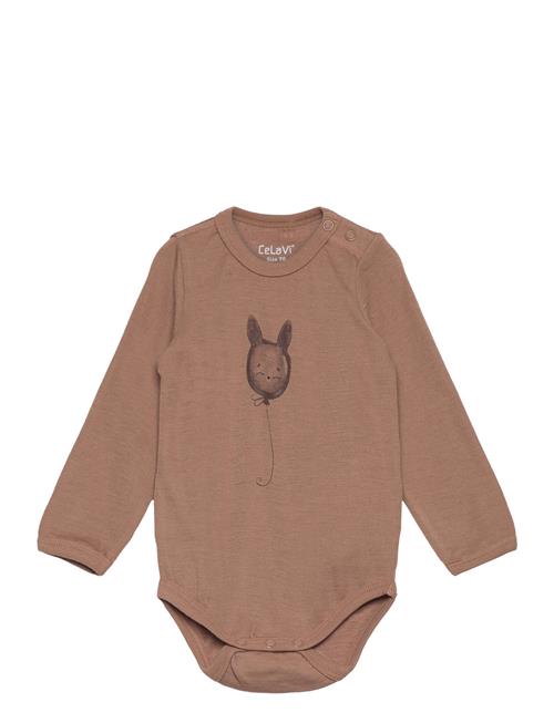 Body Ls, Solid W. Print CeLaVi Brown