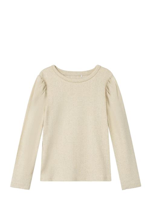 Nmfnigella Ls Slim Top Name It Beige