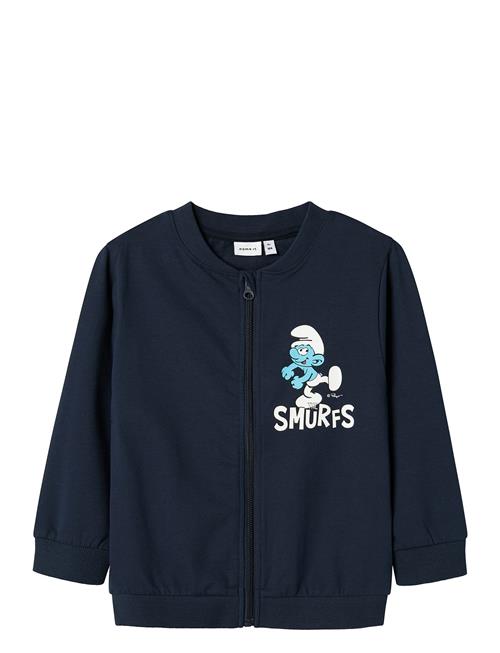 Nmnjax Smurf Nreg Sweat W Zip Unb Bfu Name It Navy