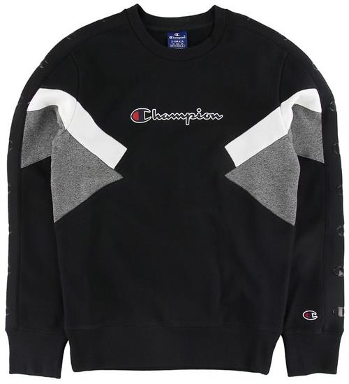 Champion Fashion Sweatshirt - Sort m. Hvid/GrÃ¥