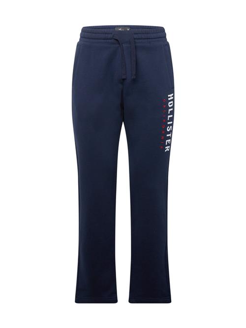 HOLLISTER Bukser  navy / blodrød / hvid