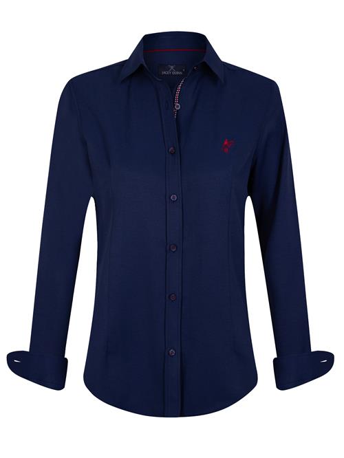 Jacey Quinn Bluse  navy / rubinrød