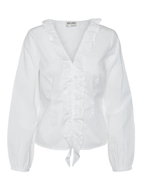 Se VERO MODA Bluse 'MACI'  hvid ved About You
