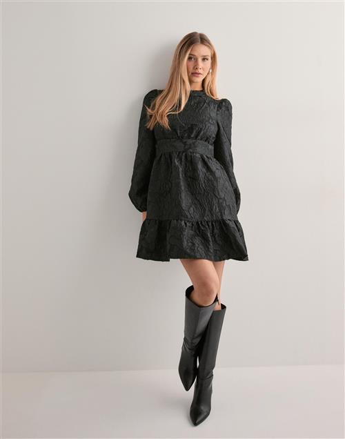 Vero Moda - Sort - Vmsulle L/S Short Dress Wvn Pa