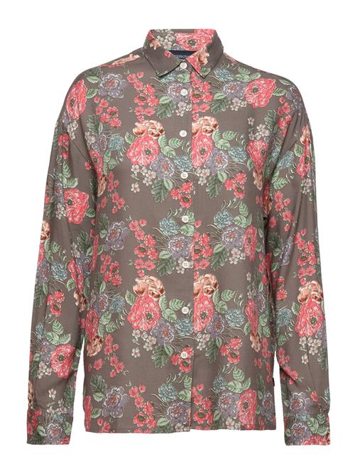 Edith Flower Print Viscose Shirt Lexington Clothing Patterned