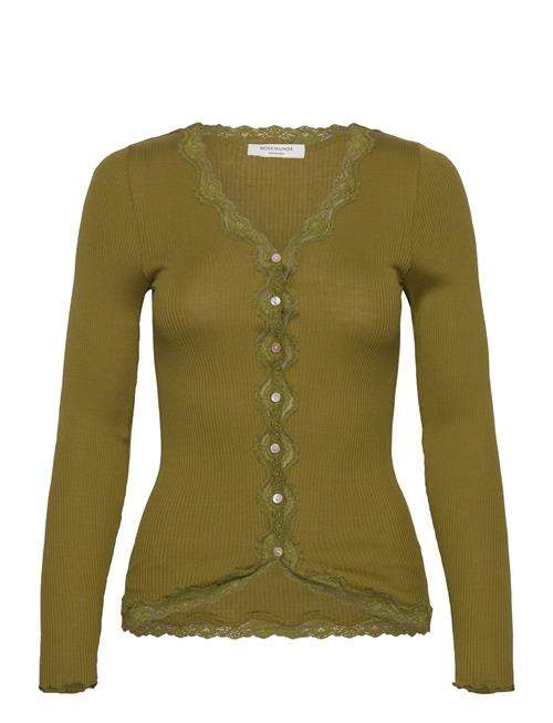 Rosemunde Rwbabette Ls V-Neck Regular Lace Ca Rosemunde Green