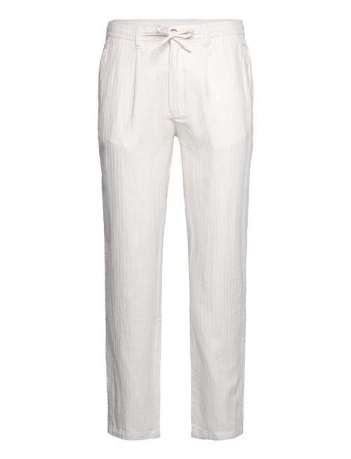 Linen Blend Herringb Pants Lindbergh White