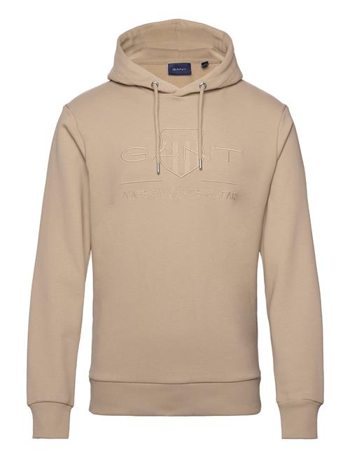 GANT Reg Tonal Shield Hoodie GANT Beige