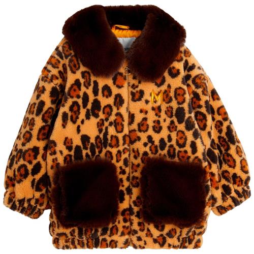 Mini Rodini Leopard Faux Fur Jakke Beige | Beige | 92/98 cm