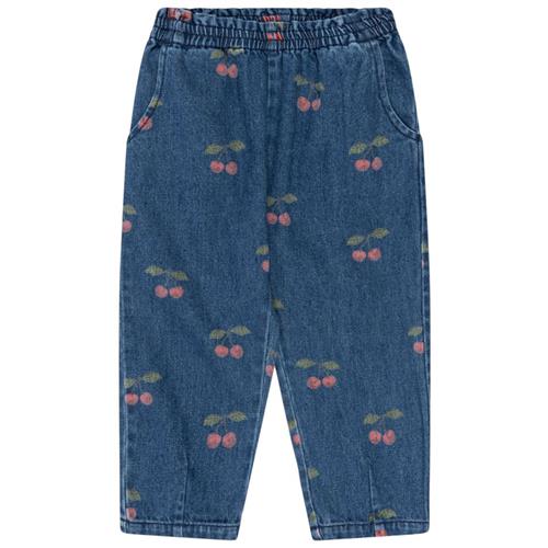 Konges Sløjd Magot Frill Pants Gots - Ma Grande Cerise Denim | Blå | 7-8 years