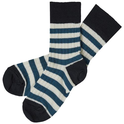 FUB 2-pak Klassiske Stribede Sokker Pond Blue/Dark Navy | Blå | 29-32 EU