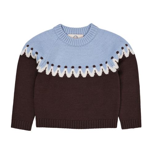 Copenhagen Colors Cupcake Classic Jumper Brown/Blue Combi | Brun | 128 cm