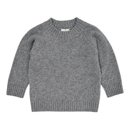 Copenhagen Colors Cashmere klassisk rullekrave pullover Grey Mel | Grå | 104 cm