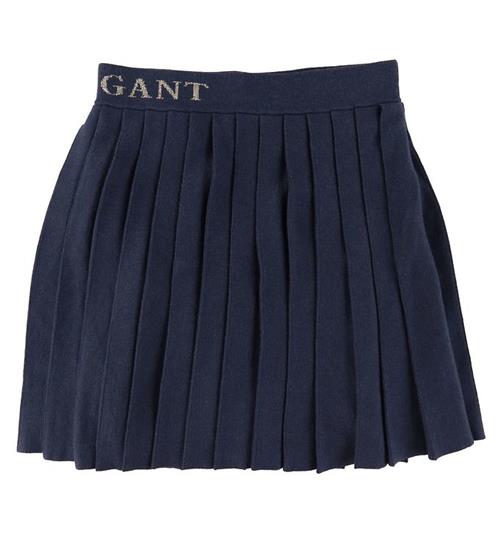 GANT Nederdel - Plisseret Strik - Evening Blue