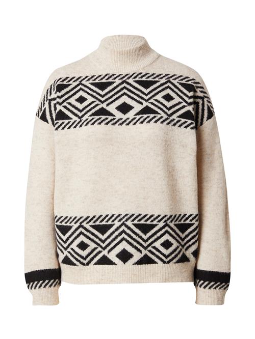 ONLY Pullover 'ONLVictoria'  beige-meleret / sort