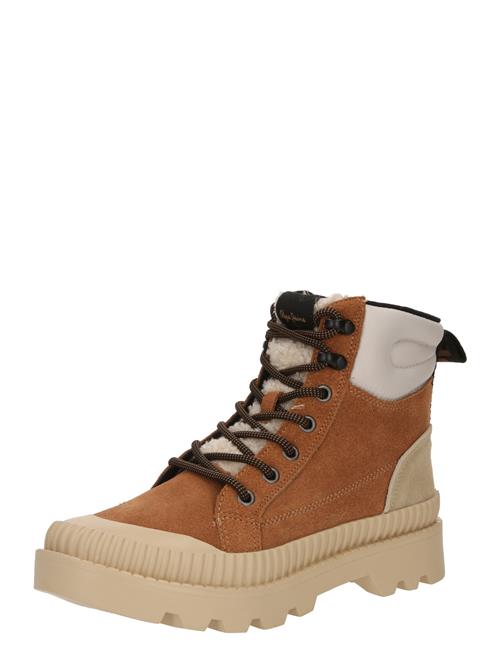 Pepe Jeans Snørestøvletter 'ASCOT MOUNTAIN'  beige / okker / sort