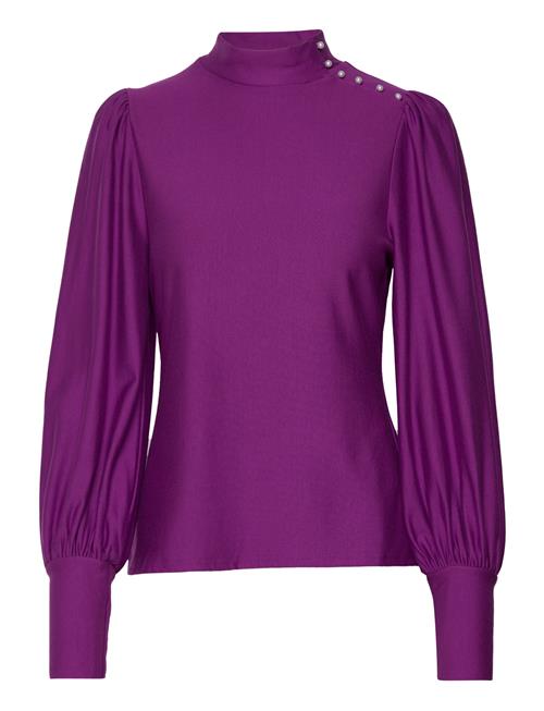 Gestuz Rifagz Button Blouse Gestuz Purple