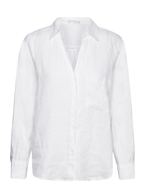 Mango Pocket Linen Shirt Mango White