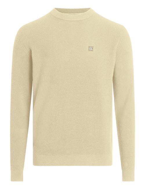 Calvin Klein Jeans Ck Embro Badge Sweater Calvin Klein Jeans Beige