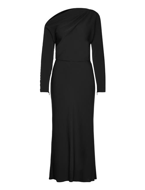 Mango Asymmetrical Dress With Slit Mango Black