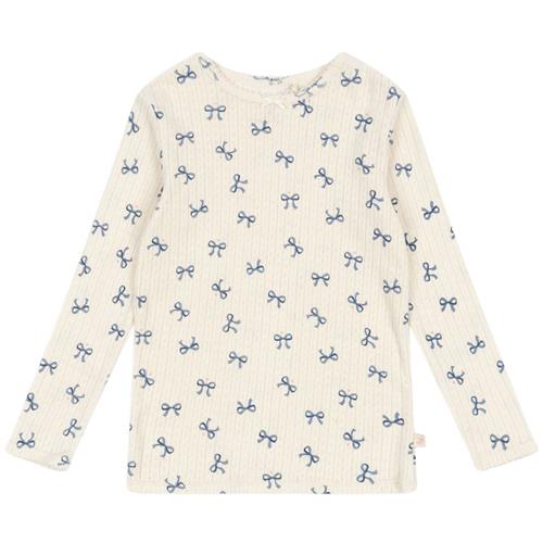 Konges Sløjd Minnie Blouse Gots - Bow Bleu | Hvid | 18 months