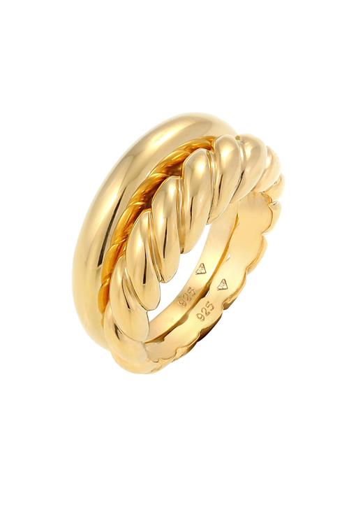 Se ELLI PREMIUM Ring 'Twisted'  guld ved About You