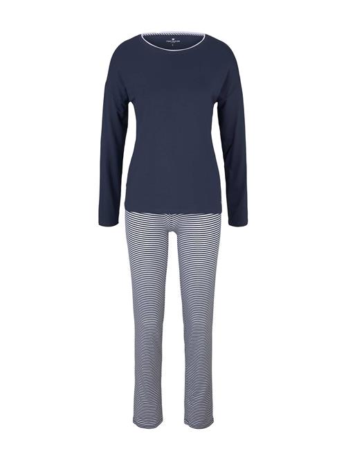 TOM TAILOR Pyjamas  navy / hvid