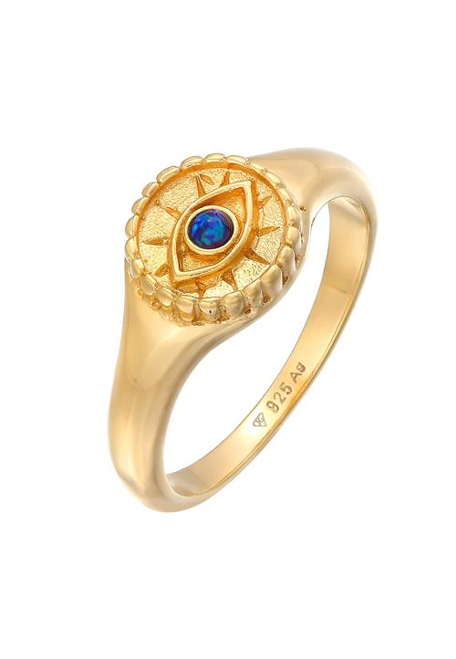 ELLI Ring 'Evil Eye'  blå / guld