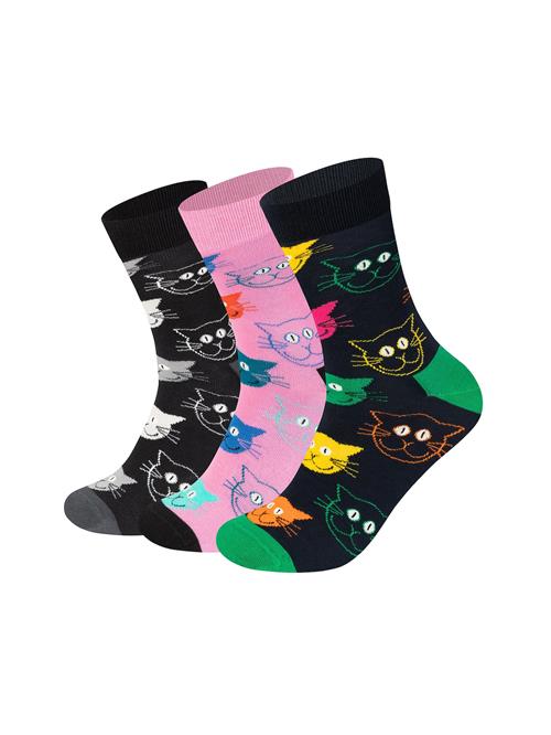 Se Happy Socks Sokker  navy / grøn / lys pink / sort ved About You