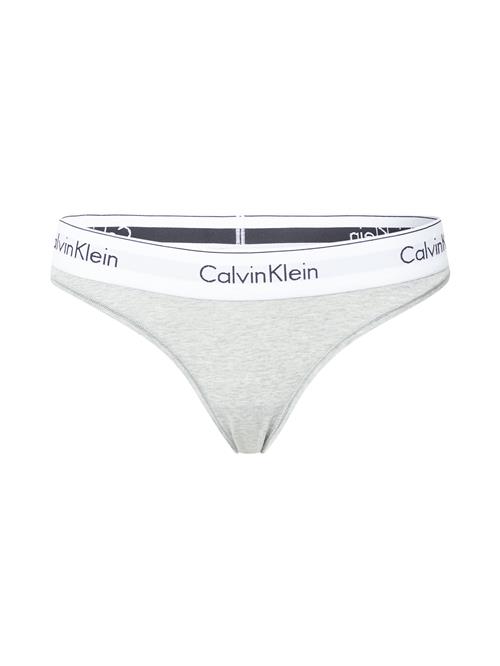 Calvin Klein Underwear String  grå-meleret / sort / hvid