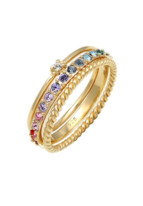 Se ELLI Ring  lyseblå / guld / transparent ved About You