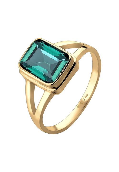 Se ELLI Ring  guld / smaragd ved About You