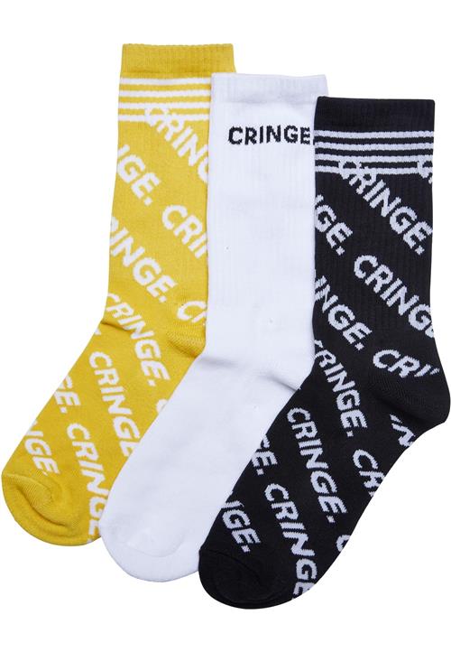 Se Mister Tee Sokker 'Cringe'  gul / sort / hvid ved About You