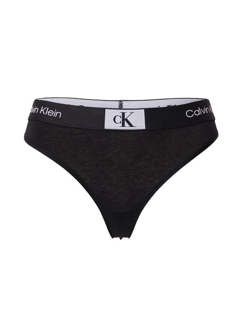 Calvin Klein Underwear String  lysegrå / sort