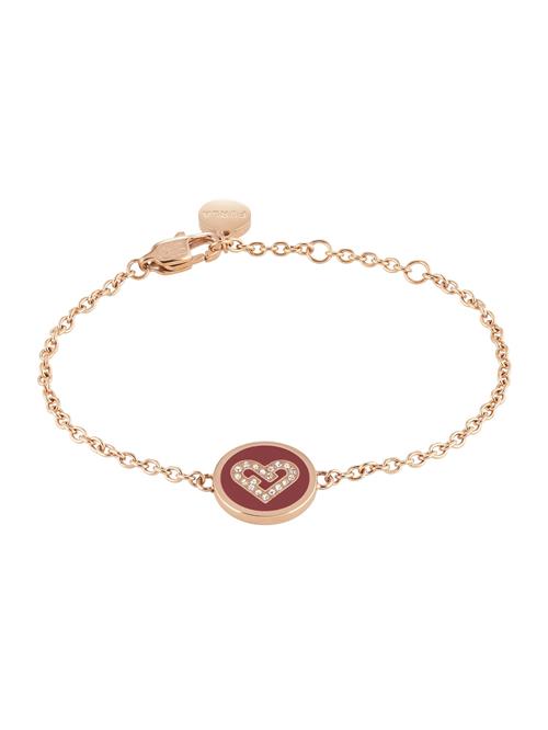 FURLA Armbånd 'Heart'  rosa guld / mørkerød