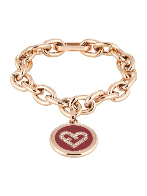 FURLA Armbånd 'Heart'  rosa guld / blodrød