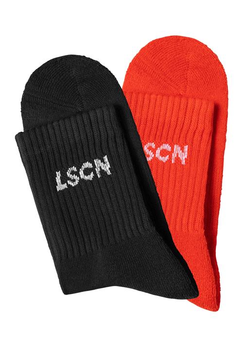 LSCN by LASCANA Sokker  rød / sort / hvid