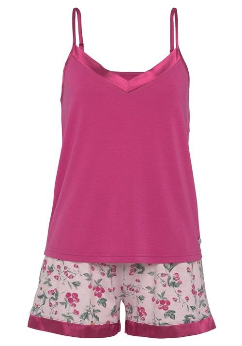 LASCANA Pyjamas  grøn / pink / pudder