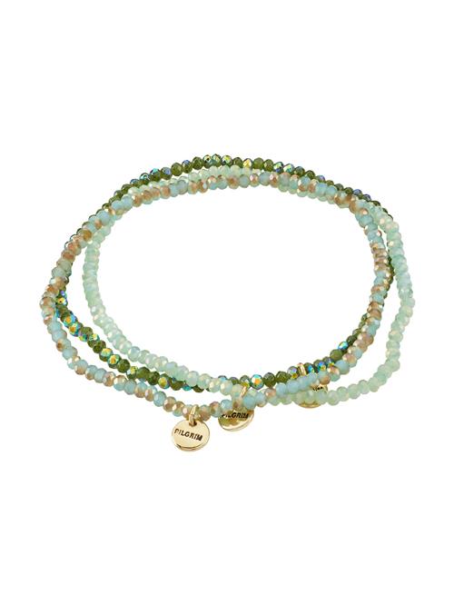 Se Pilgrim Armbånd 'Indigo'  turkis / guld / grøn / mint ved About You