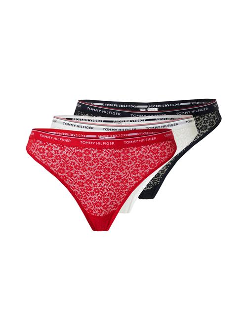 Tommy Hilfiger Underwear String  rød / sort / hvid