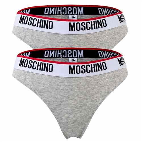 MOSCHINO Slip  grå / blodrød / sort / hvid