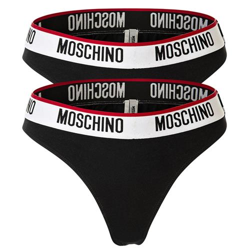 Se Moschino Underwear String  blodrød / sort / hvid ved About You