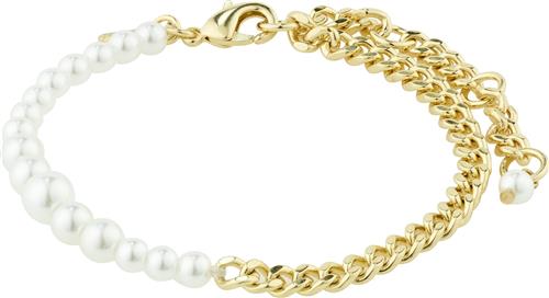 Pilgrim Armbånd 'Relando'  guld / perlehvid