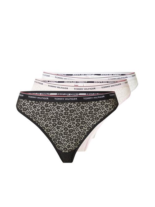 Tommy Hilfiger Underwear String  pudder / sort / hvid