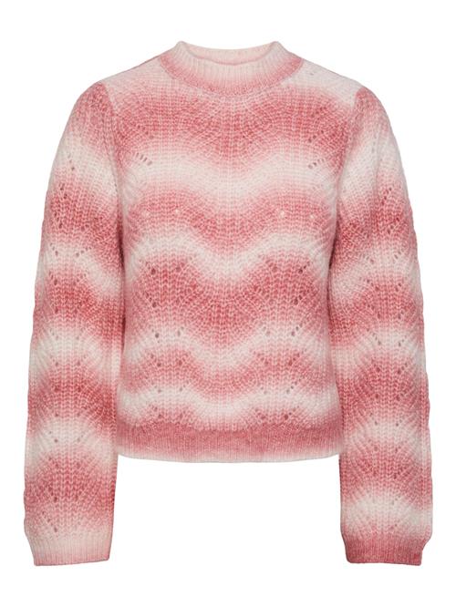 Se PIECES Pullover 'FNUG'  pink / hvid ved About You